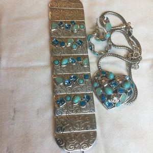 Brighton Blue Lagoon Necklace, Bracelet & Earrings